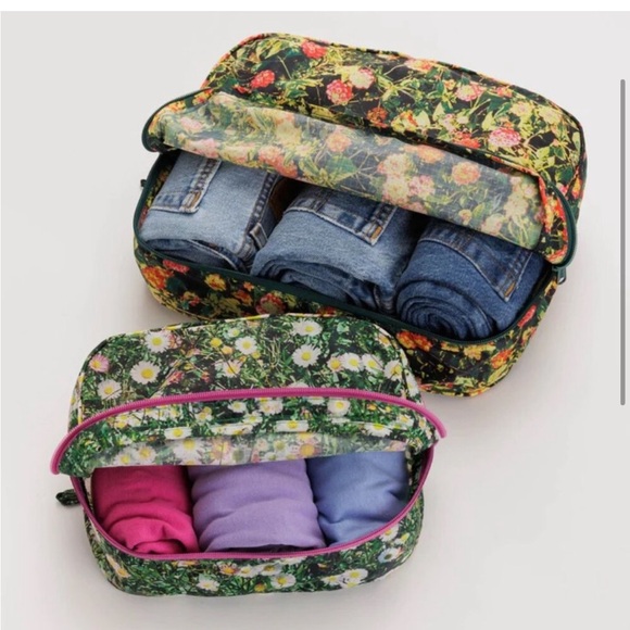 NWOT Baggu Packing Cube Set - Photo Floral - Picture 2 of 8